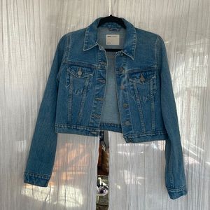ASOS 100% cotton cropped jean jacket